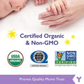 YYUX Certified Organic D3 Drops for Babies 0-3, 400 IU Non-GMO Project Verified - 90 Drops, 3 Months Supply