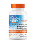 Doctor'S Best High Absorption Magnesium Glycinate Lysinate Supplement For Sleep Support - Chelated Magnesium Capsules For Women & Men 105 Mg Per Serving Calm Support Vegan 120 Veg Caps