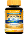 NewRhythm Probiotics 50 Billion CFU 20 Strains 90 Veggie Capsules