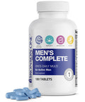 Bronson ONE Daily Mens Complete Multivitamin Multimineral Once-Daily Multi for Active Men, 180 Tablets