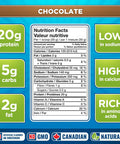 Whey Gourmet -100% Whey Protein Powder Shake - Natural - No Artificial Flavors, Colors or Sweeteners - Grass Fed Protein Powder - Non-GMO - Chocolate - 680 g