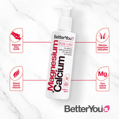 BetterYou Natural Magnesium Lotion for Bones, 6.33 Fl Ounce
