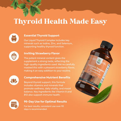 High Absorption Thyroid Support Supplement - Vegan Liquid Iodine Supplements For Thyroid Support For Women And Men With Myo-Inositol Selenium And Stinging Nettle For Enhanced Energy And Focus 2 Pack