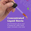 Nunaturals Liquid Stevia Sugar- Sweetener Plant-Based Sugar Substitute Zero Calorie Unflavored Alcohol 2oz