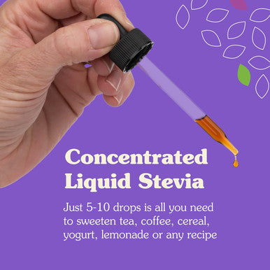 Nunaturals Liquid Stevia Sugar- Sweetener Plant-Based Sugar Substitute Zero Calorie Unflavored Alcohol 2oz