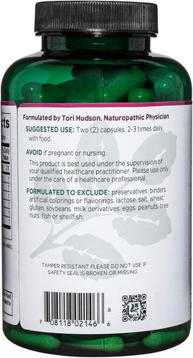Vitanica OvaBlend - Ovarian Health & Hormone Balance for Women - Endocrine Support Supplement with Sarsaparilla Root & NAC - Herbal Dietary Supplement for Women - Consumer Line - 180 Vegan Caps