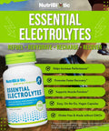 Nutribiotic Essential Electrolytes 100 Ct Capsules Supports Increased Performance & Faster Recovery Pharmaceutical Grade Vitamin C With Electrolytes For Rehydration Vegan Gluten- & Non-Gmo