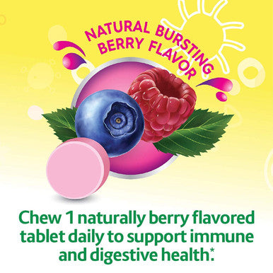Culturelle Kids Chewable Daily Probiotic for Kids Natural Berry Supports Immune Digestive and Oral Health for Age 3 GlutenDairySoyFree Packaging May Vary 30 Count