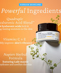 Belif Aqua Bomb Vitamin C Face Cream Moisturizer Infused With Hyaluronic Acid Vitamin C & Vitamin E Intense Hydration For All Skin Types Korean Skin Care