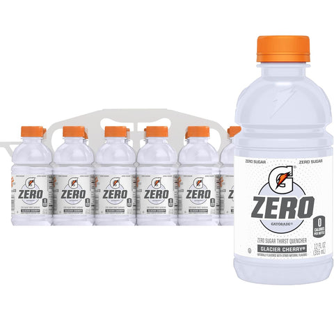Gatorade Thirst Quencher Zero Sugar Sports Drink Orange 12oz Pack of 12 Electrolytes for Rehydration