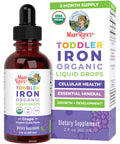 MaryRuth's Iron Supplement for Toddlers Liquid Iron Supplement for Children Ages 13 Iron Supplement for Iron Deficiency Ferrochel Sugar Free Vegan NonGMO Gluten Free 2 Fl Oz