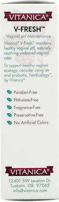 Vitanica V-Fresh Vaginal pH Support 6 Suppositories