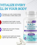 Nad+ Supplement Alternative - Liposomal Nicotinamide Riboside - Resveratrol & Quercetin - High Purity Nad Supplements For Anti-Aging, Focus, Energy 120 Capsules
