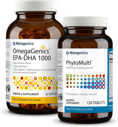 Metagenics Essential Wellness Duo: D3 10000 + K - 60 Softgels & PhytoMulti Without Iron - Daily Multivitamin for Overall Health & Aging - 60 Tablets