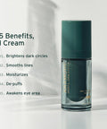 NAD+ Renewing Eye Cream with Retinol - Brightens Dark Circles De-Puffs Smooths Lines Hydrates & Energizes Under-Eye Area - 15ml
