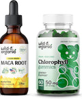 Wild & Organic Maca Root Tincture 2 Fl Oz & Chlorophyll Gummies