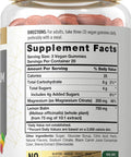 Magnesium Gummies | 200Mg | 60 Vegan Gummies | Vegan, Non-Gmo, And Gluten Free Formula | Natural Lemon Raspberry Flavor | By Carl