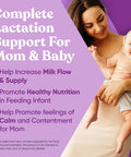 Eu Natural Nourish Lactation Supplement - Postpartum Support for Healthy Milk Flow & Production - Fenugreek Capsules for Women with Goat's Rue Milk Thistle Fennel Seed & Organic Moringa 60 Vegan Soft Capsules