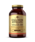 Solgar Calcium Citrate With Vitamin D3 240 Tablets - Promotes Healthy Bones & Teeth Supports Musculoskeletal & Nervous Systems - Non-Gmo Gluten Free Dairy Free Kosher Halal - 60 Servings