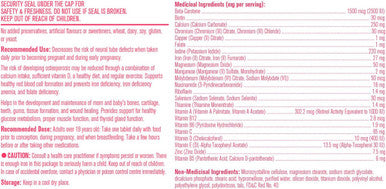 Prenatal Vitamins with 1000mcg Folate Folic Acid, Prepares You for Conception and Childbearing, 23 Vitamins and Minerals, Includes Iron, Calcium, Vitamin D, Biotin - 90 Days Supply - Allmom's Choice