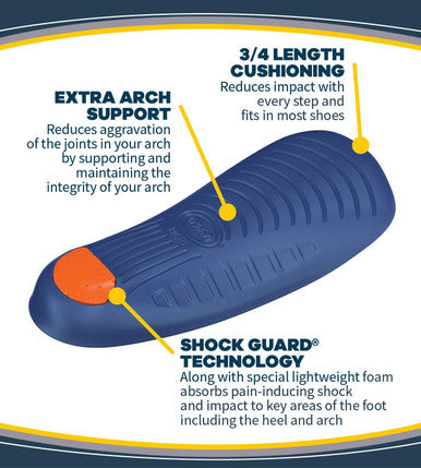 Dr. Scholl's Pain Relief Orthotics For Arch Pain For Women, 1 Pair, Size 6-10