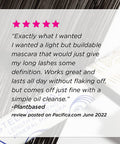 Pacifica Beauty Stellar Gaze Length & Strength Black Mascara, For Volume and Length, Vitamin B + Coconut, Natural Lash Effect, Silicone, Sulfate + Paraben Free, Vegan and Cruelty Free