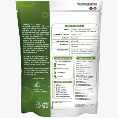 MRM Super Foods - Spirulina Powder, 8.5 Ounce