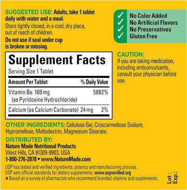 Nature Made Vitamin B Mg Tablets Ea Pack Of 4 Multi