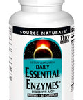 Source s Essential Enzymes 500mg Bio-Aligned Multiple Enzyme Supplement Herbal Defense for Digestion, Gas, Constipation & Bloating Relief - Supports A Strong Immune System - 60 Capsules