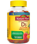 Nature Made Extra Strength Vitamin D3 5000 Iu (125 Mcg) Per Serving Dietary Supplement For Bone Teeth Muscle And Immune Health Support 80 Gummies 40 Day Supply 80 Count (Pack Of 1)