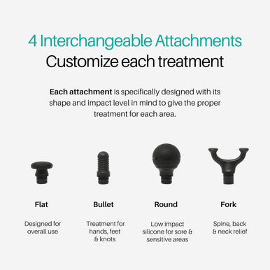 Ekrin Athletics Bantam Mini Massage Gun - Compact Deep Tissue Muscle Massager With Adjustable Speeds & 4 Attachments - Long Battery Life, Lightweight, Travel Friendly
