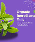 Nunaturals Organic Sweetener Stevia & Monk Fruit Sugar- Plant-Based Sugar Substitute 70 count