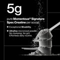 Momentous Creatine Monohydrate Powder 5g per Serving Unflavored | Supports Lean Muscle Strength Recovery and Cognitive Function NSF Certified for Sport Non-GMO and Gluten-Free (90 Servings)