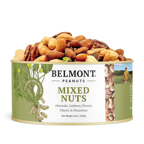 Belmont Peanuts Gourmet Sea-Salted Virginia Peanuts, 20 oz (1 Pack) ÃƒÂ¢Ã¢â€šÂ¬Ã¢â‚¬Å“ Only 3 Simple Ingredients, No Preservatives, 7g Protein ÃƒÂ¢Ã¢â€šÂ¬Ã¢â‚¬Å“ A Premium, Salty, Crunchy, Hand Seasoned Snack