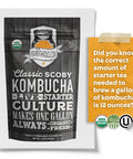 Fermentaholics Kombucha Scoby & Starter Tea | Live Fresh Organic Starter Culture | Diy Kombucha | 12Oz Fresh Starter Tea