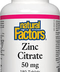 Zinc Citrate 50mg 180 Tablets