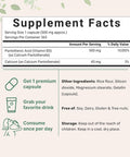 Micro Ingredients Pantothenic Acid Vitamin B5 Supplement Vitamin B5 500mg Per Count 365 Capsules (1 Year Supply) B-Complex Vitamin Support Energy Production and Nervous System Non-GMO