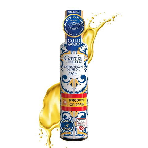 GARCÃƒÆ’Ã‚ÂA DE LA CRUZ - Organic Extra Virgin Olive Oil, Master Miller Premium Oil, Almond and Tomato Tones, Smooth Body, Sourced in Spain, Montes de Toledo, Glass Bottle - 500 ml