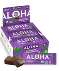 Aloha Organic Plant Based Protein Bars Chocolate Chip Cookie Dough, 1.98 Oz,(Pack of 12)