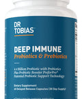 Dr. Tobias Deep Immune Probiotics & Prebiotics for Women & Men 60 Capsules (30 Day Supply)