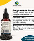 Amazing Herbs Moringa Leaf Extract - Premium Moringa Oleifera, Gluten-Free, Improves Mood, Supports Sleep, & Promotes Joint Health - 1 Fl Oz