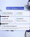 Vitamin B Complex - 60 Capsules With Vitamins B6 20Mg D3 1000Iu Magnesium Bisglycinate 260Mg Methyl B12 1000Mcg And Folate As Methylfolate 600Mcg Dfe. Doctor Formulated Mthfr Support Supplement.