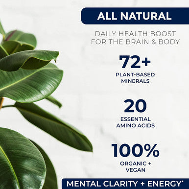 Liquid Chelated Minerals - 72+ Major & Minor Trace Minerals, 20 Essential Amino Acids - Natural Plant-Based Minerals - 100% Organic Humic Fulvic Minerals - 1 Month Supply, 32 Fl. Oz