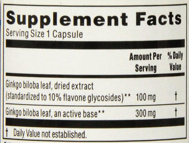 Kroeger Herb Ginkgo Biloba Vegetarian Capsules, 90 Count
