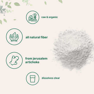 Micro Ingredients Organic Inulin FOS Powder (Jerusalem Artichoke) 2.2 Pounds (35 Ounce) Quick Water Soluble Prebiotic Intestinal Support for Colon and Gut Health Fibers for Smoothie & Drinks Vegan Friendly