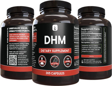 PURE ORIGINAL INGREDIENTS Dhm, (365 Capsules) No Magnesium Or Rice Fillers, Always Pure, Lab Verified