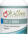 I3C DIM for Healthy Estrogen Metabolism Detoxification 60 Capsules 300mg I3C 100mg DIM Vegan Gluten