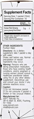 Sipnutri Collagen Drink 15000 mg and Liquid Korean Panax Ginseng Extract 3000 mg