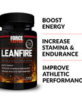 LeanFire, Pre Workout Energy Pills with Green Tea Extract and to Increase Energy, Build Lean Muscle, Improve Athletic Performance, and Enhance Focus, Force Factor, 30 Count (Pack of 2)