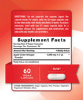 Nature's Truth Apple Cider Vinegar Vegan Capsules | 1200mg | 60 Veggie CapsulesPack of 3